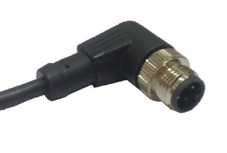 RS PRO Right Angle Male 5 Way M12 To Unterminated Sensor Actuator Cable, 2m