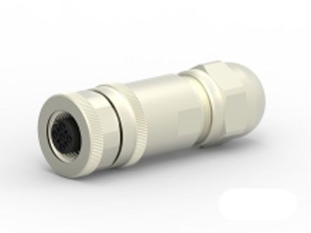 TE Connectivity Circular Connector, 3 Contacts, Cable Mount, M12 Connector, Socket, Female, IP67, T411 Series