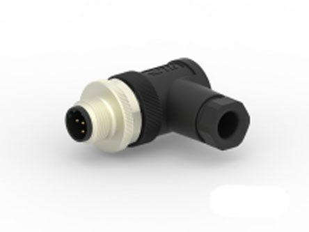 TE Connectivity Circular Connector, 5 Contacts, Cable Mount, M12 Connector, Plug, Male, IP67, T411 Series