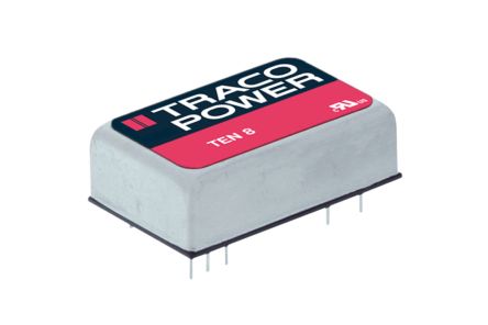 TRACOPOWER TEN 8 DC-DC Converter, 5V Dc/ 1.5A Output, 18 → 36 V Dc Input, 8W, Through Hole, +85°C Max Temp -40°C