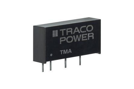 TRACOPOWER TMA DC-DC Converter, 5V Dc/ 200mA Output, 13.5 → 16.5 V Dc Input, 1W, Through Hole, +85°C Max Temp
