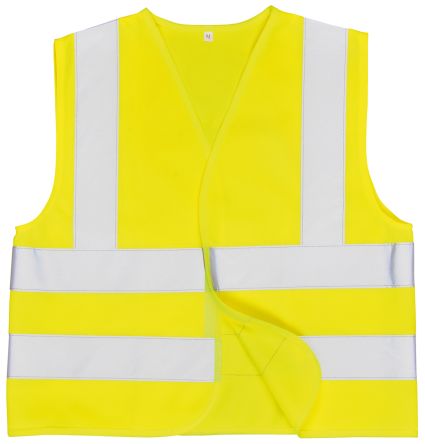 RS PRO Gelb Unisex S Polyester Warnweste Für Kinder, Klettverschluss