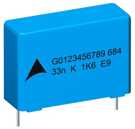 EPCOS B32682 Folienkondensator 10nF ±10% / 300 V Ac, 630 V Dc, THT Raster 15mm