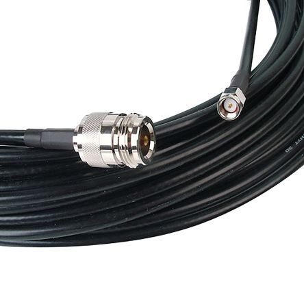Siretta Câble Coaxial ASMN, RF LLC200A, SMA, / Type N, 10m, Noir