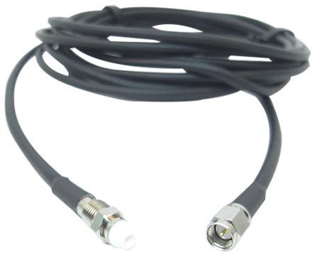 Siretta Cable Coaxial RF LLC200A, 50 Ω, Con. A: FME, Macho, Con. B: FME, Hembra, Long. 10m Negro