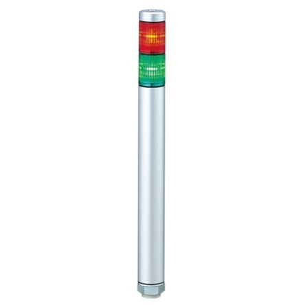 Patlite MP LED Signalturm 2-stufig Mehrfarbig LED Rot/Grün + Dauer 300mm Multifunktion