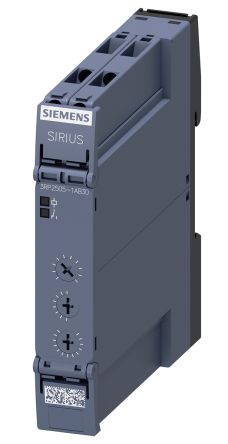 Siemens 3RP25 Zeitrelais, DIN-Schienen, 0.05 S → 100h, 24V Ac/dc, 1 Kont. Multifunktion, 1-poliger Wechsler