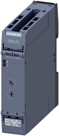 Siemens 3RP25 Zeitrelais, DIN-Schienen, 0.05 S → 100h, 24V Ac/dc, 2 Kont. Einfach, 2-poliger Wechsler