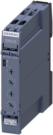 Siemens 时间继电器, 3RP25 系列, 12 → 240V 交流/直流, 1触点, 时间范围 0.05 s → 100h