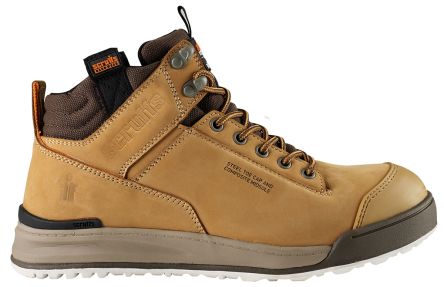 Scruffs Switchback Safety Work Boots Brown Tan Black Men Leather Hiker Steel Toe 