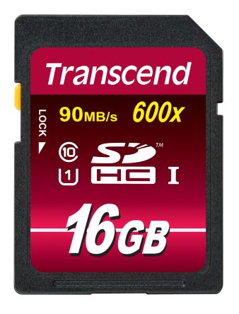 Transcend Ultimate SDHC SD-Karte 16 GB Class 10, UHS-1 U1, MLC