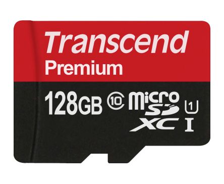 Transcend Premium MicroSDXC Micro SD Karte 128 GB Class 10, UHS-1 U1