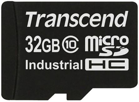 Transcend Industrial Micro SDHC Micro SD Karte 32 GB Class 10 Industrieausführung, MLC