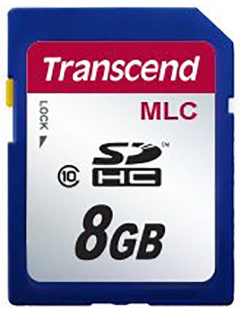 Transcend C10M SDHC SD-Karte 8 GB Class 10 Industrieausführung, MLC