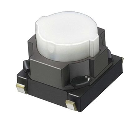 Panasonic Natural Push Plate Tactile Switch, SPST 20 MA @ 15 V Dc 4.6 (Dia.)mm Surface Mount