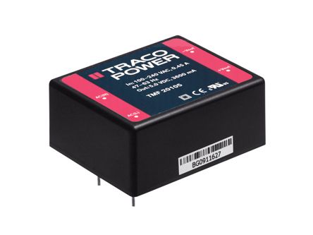 TRACOPOWER TEL 8WI DC/DC-Wandler 8W 48 V Dc IN, 15V Dc OUT / 535mA 1.5kV Dc Isoliert