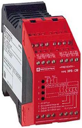 Schneider Electric XPS CM Sicherheitsrelais, 24V Dc Lichtstrahl/Lichtschranke, 2 ISO 13849-1, Manuell 1 SIL IEC 61508