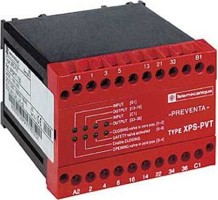 Schneider Electric Emergency Stop, Safety Switch/Interlock Safety Relay, 24V Dc, 3 Safety Contacts