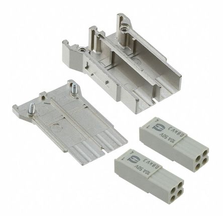 HARTING Han-Modular Robustes Power Steckverbinder-Modul, 8-polig 10A Buchse, Steckverbindermodul