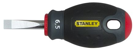 Stanley 6,5 Mm Schlitz Stummel-Schraubendreher, Stahl / Klinge 30 Mm