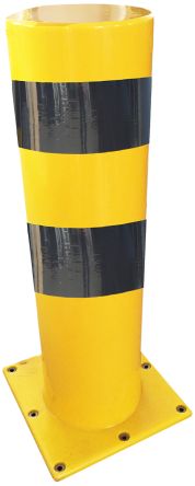 RS PRO Polyurethan Stoßschutz Pfosten/Säule, 430mm X 1.000 Mm, Schwarz, Gelb