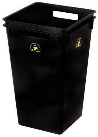 RS PRO Abfallbehälter, 1 Stück, 530mm, 530mm, 330mm