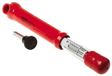 Knipex Click Torque Wrench, 5 → 50Nm, 3/8 In Drive, Square Drive - RS Calibrated
