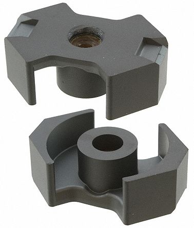 EPCOS 变压器铁芯, 铁芯尺寸RM 10, 主体材料N48, 整体尺寸28.5 x 24.7 x 18.7mm, 使用于谐振电路电感器、变压器
