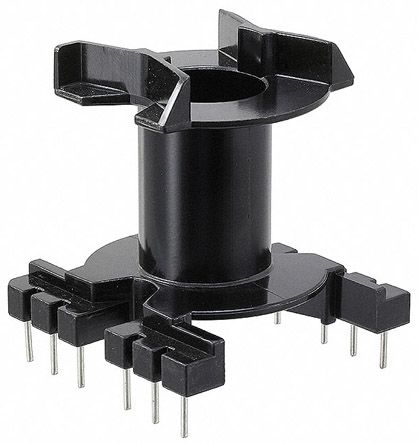 EPCOS 垂直线圈架, 变压器配件, PMC 热固性塑料制, 51 x 51.6 x 58.6mm, 使用于PQ 50 x 50 磁芯