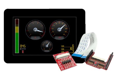 4D Systems Afficheur 5pouces Gen4 Avec Ecran Tactile Capacitif Pour Arduino