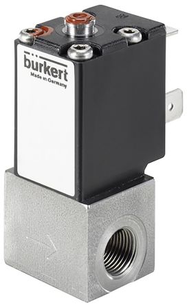 Burkert 直动式比例电磁阀, 2871系列, 24 V 直流电源, 2路, 连接尺寸 1/8in, 1/8 in G 内螺纹接口