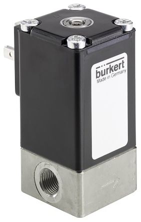 Burkert Bürkert 2873, G1/8 Buchse 2/2-Wege Direkt Proportionales Magnetventil 24 V Dc, Öffner
