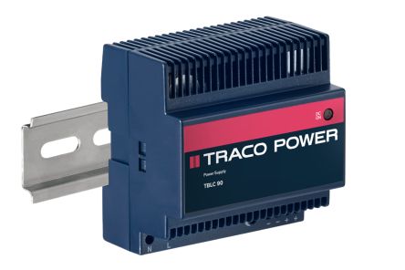 TRACOPOWER TBLC DIN Rail Power Supply, 85 → 264V Ac Ac Input, 12V Dc Dc Output, 7.5A Output, 90W