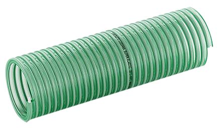 Merlett Plastics Luisiana Hose Pipe, PVC, 40mm ID, 47.8mm OD, Green, 10m