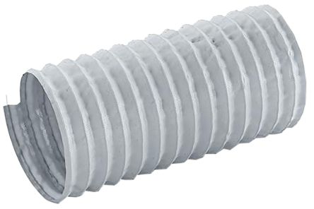 Merlett Plastics Grey PET, PVC Reinforced Flexible Ducting, 12m, 101mm Bend Radius