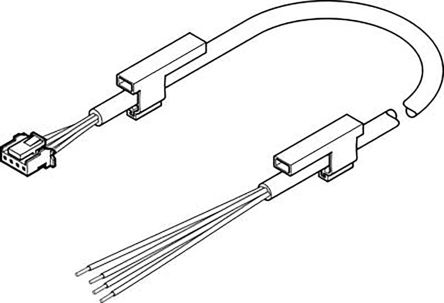 Festo 电缆引线, NEBS系列, 用于SPAB 系列压力传感器