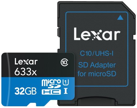 Lexar Micro SD, 32 GB, Scheda MicroSDHC