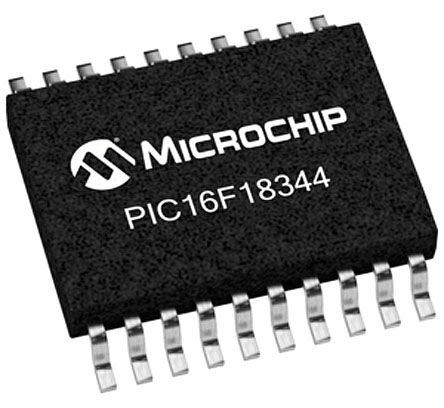 Microchip Microcontrolador PIC16F18344-I/SS, Núcleo PIC De 8bit, RAM 4,096 KB, 32MHZ, SSOP De 20 Pines