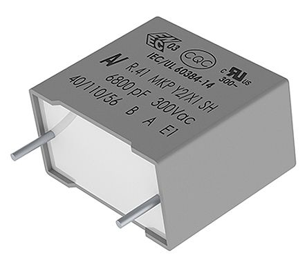 KEMET Condensador De Película, 4.7nF, ±20%, 300V Ac, Montaje En Orificio Pasante