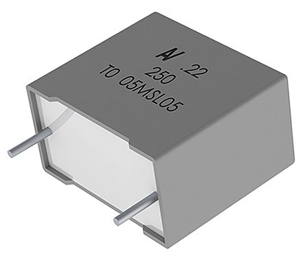 KEMET Condensador De Película, 10μF, ±10%, 63 V Ac, 100 V Dc