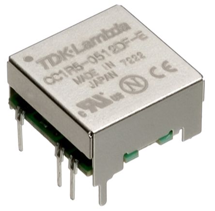TDK-Lambda TDK CC-E DC/DC-Wandler 1.5W 12 V Dc IN, 12V Dc OUT / 300mA 500V Ac Isoliert