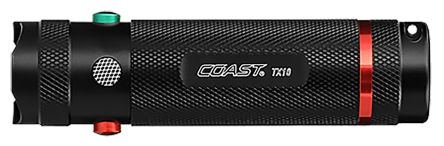 Coast LED战术手电筒, TX系列, 80 lm, 3 节 AAA 电池电池, 黑色