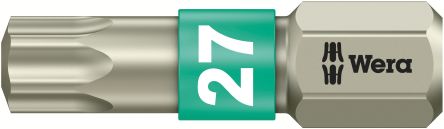 Wera T27 TORX® Schraubbit, Biteinsatz Edelstahl, 25 Mm
