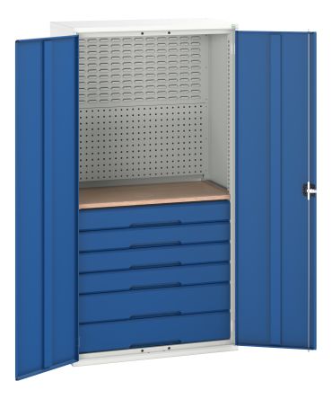 Bott 重型工具柜 橱柜, 1050 x 550 x 2000mm, 钢, 可锁