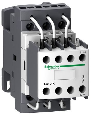 Schneider Electric Contactor TeSys D LC1D De 3 Polos, 3 NA, 25 A, Bobina 24 V Ac