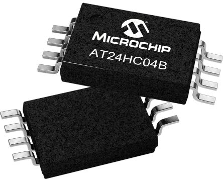 Microchip Circuit EEPROM, AT24HC04B-TH-B, 4Kbit, Série-2 Fils TSSOP, 8 Broches, 8bit