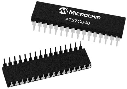 Microchip EPROM 4MBit 512K X 8 Bit 90ns PDIP 32-Pin OTP THT