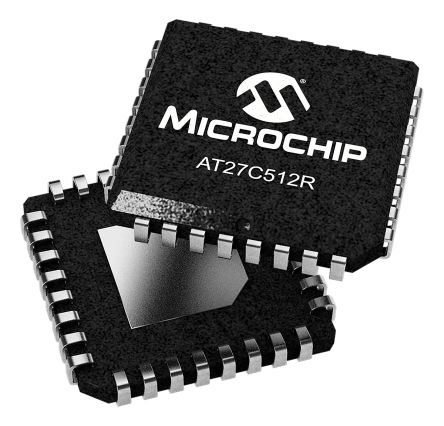 Microchip EPROM 512kbit 64K X 8 Bit 70ns PLCC 32-Pin OTP THT