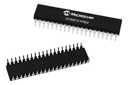 Microchip Mikrocontroller AT89 8051 8bit THT 16 KB PDIL 40-Pin 40 MHz, 60 MHz 128 KB RAM
