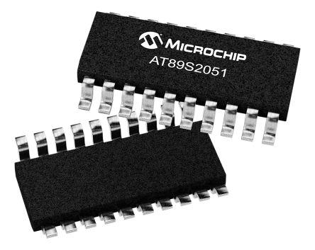 Microchip AT89S2051-24SU, 8bit 8051 Microcontroller, AT89, 24MHz, 2 KB Flash, 20-Pin SOIC